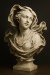 Buste expressif d'une femme, style baroque Gian Lorenzo Bernini