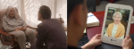 Illustration évoquant un hologramme représentant une personne disparue