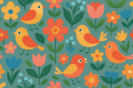 Motif colorés et design à la manière de Mary Blair