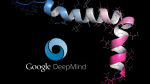 Représentation d'une protéine par AlphaFold de DeepMind