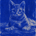 L'univers monochrome et le bleu intense d'Yves Klein pour vos créations IA